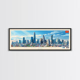 Ho Chi Minh City, Vietnam Panoramic Travel Poster Canvas Print, Ho Chi Minh City, Vietnam Painting, Vietnam Art, Ho Chi Minh City Panoramic Travel Art, Travel Painting