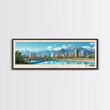 Jose C. Paz, Argentina Travel Poster Panoramic Canvas Print, Jose C. Paz, Argentina Painting, Argentina Art, Jose C. Paz Travel Art, Guest Room Painting