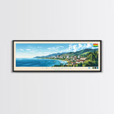 La Guardia, Bolivia Travel Poster Panoramic Canvas Print, La Guardia, Bolivia Painting, Bolivia Art, La Guardia Travel Art, Guest Room Painting