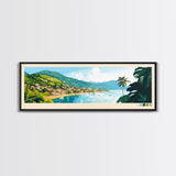 Panoramic Travel Poster Matadi, Congo Canvas Print, Matadi, Congo Painting, Congo Art, Matadi Travel Art, Guest Room Painting