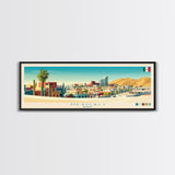 Mexicali, Mexico Panoramic Travel Poster Canvas Print, Mexicali, Mexico Painting, Mexico Art, Mexicali Panoramic Travel Art, Travel Painting