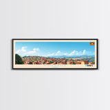 Nansana, Uganda Panoramic Travel Poster Canvas Print, Nansana, Uganda Painting, Uganda Art, Nansana Panoramic Travel Art, Travel Painting