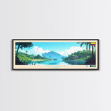 Palmira, Colombia Panoramic Travel Poster Canvas Print, Palmira, Colombia Painting, Colombia Art, Palmira Travel Art, Living Room Painting