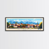 Resistencia, Argentina Panoramic Travel Poster Canvas Print, Resistencia, Argentina Painting, Argentina Art, Resistencia Travel Art, Guest Room Painting