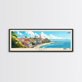 Rivera, Uruguay Panoramic Travel Poster Canvas Print, Rivera, Uruguay Painting, Uruguay Art, Rivera Travel Art, Guest Room Painting