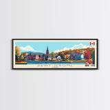 Saint-Jerome, Canada Panoramic Travel Poster Canvas Print, Saint-Jerome, Canada Painting, Canada Art, Saint-Jerome Panoramic Travel Art, Travel Painting