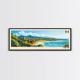 San Luis Potosi, Mexico Panoramic Travel Poster Canvas Print, San Luis Potosi, Mexico Painting, Mexico Art, San Luis Potosi Panoramic Travel Art, Travel Painting