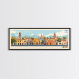 San Luis, Argentina Panoramic Travel Poster Canvas Print, San Luis, Argentina Painting, Argentina Art, San Luis Travel Art, Guest Room Painting