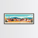 Panoramic Travel Poster San Miguel de Tucuman, Argentina Canvas Print, San Miguel de Tucuman, Argentina Painting, Argentina Art, San Miguel de Tucuman Travel Art, Guest Room Painting