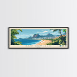 Sao Goncalo, Brazil Panoramic Travel Poster Canvas Print, Sao Goncalo, Brazil Painting, Brazil Art, Sao Goncalo Travel Art, Guest Room Painting