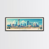 Shymkent, Kazakhstan Panoramic Travel Poster Canvas Print, Shymkent, Kazakhstan Painting, Kazakhstan Art, Shymkent Travel Art, Living Room Painting