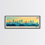 Torreon, Mexico Travel Poster Panoramic Canvas Print, Torreon, Mexico Painting, Mexico Art, Torreon Travel Art, Guest Room Painting