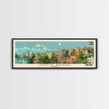 Addis Ababa, Ethiopia Panoramic Canvas Print, Addis Ababa, Ethiopia Painting, Ethiopia Art, Addis Ababa Travel Poster, Travel Art, Housewarming Gift