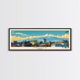 Arusha, Tanzania Panoramic Canvas Print, Arusha, Tanzania Painting, Tanzania Art, Arusha Travel Poster, Travel Art, Housewarming Gift