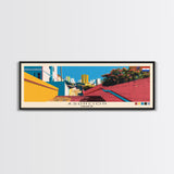 Asuncion, Paraguay Panoramic Canvas Print, Asuncion, Paraguay Painting, Paraguay Art, Asuncion Travel Poster, Travel Art, Living Room Painting