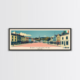 Ballymena, Ireland Panoramic Canvas Print, Ballymena, Ireland Painting, Ireland Art, Ballymena Travel Poster, Travel Art, Guest Room Painting