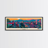 Cucuta, Colombia Panoramic Canvas Print, Cucuta, Colombia Painting, Colombia Art, Cucuta Travel Poster, Travel Art, Guest Room Painting