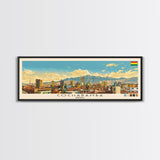 Cochabamba, Bolivia Panoramic Canvas Print, Cochabamba, Bolivia Painting, Bolivia Art, Cochabamba Travel Poster, Travel Art, Living Room Painting