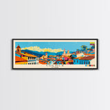 Cuenca, Ecuador Panoramic Canvas Print, Cuenca, Ecuador Painting, Ecuador Art, Cuenca Travel Poster, Travel Art, Guest Room Painting