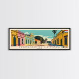 Fernando de la Mora, Paraguay Panoramic Canvas Print, Fernando de la Mora, Paraguay Painting, Paraguay Art, Fernando de la Mora Travel Poster, Travel Art, Guest Room Painting