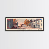 Glenrothes, Scotland Panoramic Canvas Print, Glenrothes, Scotland Painting, Scotland Art, Glenrothes Travel Poster, Travel Art, Housewarming Gift