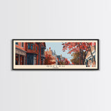 Guelph, Canada Panoramic Canvas Print, Guelph, Canada Painting, Canada Art, Guelph Travel Poster, Travel Art, Living Room Painting