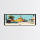 Gujranwala, Pakistan Panoramic Canvas Print, Gujranwala, Pakistan Painting, Pakistan Art, Gujranwala Travel Poster, Travel Art, Housewarming Gift