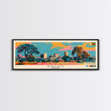 Gweru, Zimbabwe Panoramic Canvas Print, Gweru, Zimbabwe Painting, Zimbabwe Art, Gweru Travel Poster, Travel Art, Guest Room Painting