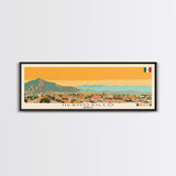 Hermosillo, Mexico Panoramic Canvas Print, Hermosillo, Mexico Painting, Mexico Art, Hermosillo Travel Poster, Travel Art, Living Room Painting