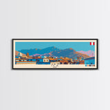 Ica, Peru Panoramic Canvas Print, Ica, Peru Painting, Peru Art, Ica Travel Poster, Travel Art, Guest Room Painting