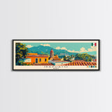 Irapuato, Mexico Panoramic Canvas Print, Irapuato, Mexico Painting, Mexico Art, Irapuato Travel Poster, Travel Art, Housewarming Gift