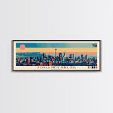 Johannesburg, South Africa Panoramic Canvas Print, Johannesburg, South Africa Painting, South Africa Art, Johannesburg Travel Poster, Travel Art, Guest Room Painting