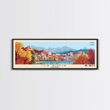 La Rioja, Argentina Panoramic Canvas Print, La Rioja, Argentina Painting, Argentina Art, La Rioja Travel Poster, Travel Art, Guest Room Painting