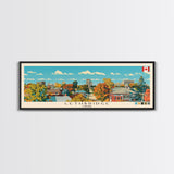 Lethbridge, Canada Panoramic Canvas Print, Lethbridge, Canada Painting, Canada Art, Lethbridge Travel Poster, Travel Art, Living Room Painting