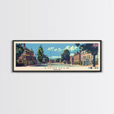 Lichfield, England Panoramic Canvas Print, Lichfield, England Painting, England Art, Lichfield Travel Poster, Travel Art, Housewarming Gift