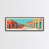 Limpio, Paraguay Panoramic Canvas Print, Limpio, Paraguay Painting, Paraguay Art, Limpio Travel Poster, Travel Art, Living Room Painting