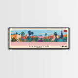 Marrakesh, Morocco Panoramic Canvas Print, Marrakesh, Morocco Painting, Morocco Art, Marrakesh Travel Poster, Travel Art, Housewarming Gift