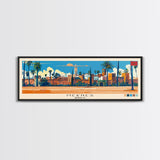 Meknes, Morocco Panoramic Canvas Print, Meknes, Morocco Painting, Morocco Art, Meknes Travel Poster, Travel Art, Guest Room Painting