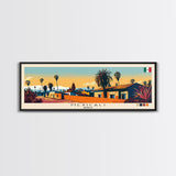 Mexicali, Mexico Panoramic Canvas Print, Mexicali, Mexico Painting, Mexico Art, Mexicali Travel Poster, Travel Art, Guest Room Painting