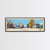 Milton, Canada Panoramic Canvas Print, Milton, Canada Painting, Canada Art, Milton Travel Poster, Travel Art, Living Room Painting