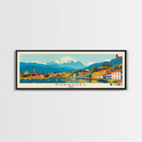 Pudahuel, Chile Panoramic Canvas Print, Pudahuel, Chile Painting, Chile Art, Pudahuel Travel Poster, Travel Art, Vacation Gift