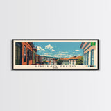 Ribeirao Preto, Brazil Panoramic Canvas Print, Ribeirao Preto, Brazil Painting, Brazil Art, Ribeirao Preto Travel Poster, Travel Art, Vacation Gift