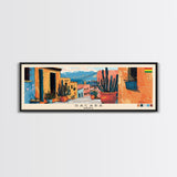 Sacaba, Bolivia Panoramic Canvas Print, Sacaba, Bolivia Painting, Bolivia Art, Sacaba Travel Poster, Travel Art, Living Room Painting