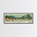 Sao Goncalo, Brazil Panoramic Canvas Print, Sao Goncalo, Brazil Painting, Brazil Art, Sao Goncalo Travel Poster, Travel Art, Housewarming Gift