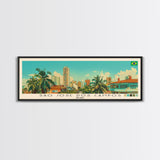 Sao Jose dos Campos, Brazil Panoramic Canvas Print, Sao Jose dos Campos, Brazil Painting, Brazil Art, Sao Jose dos Campos Travel Poster, Travel Art, Guest Room Painting