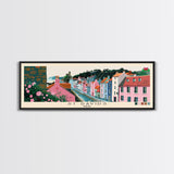 St Davids, Wales Panoramic Canvas Print, St Davids, Wales Painting, Wales Art, St Davids Travel Poster, Travel Art, Living Room Painting