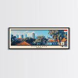 Surabaya, Indonesia Panoramic Canvas Print, Surabaya, Indonesia Painting, Indonesia Art, Surabaya Travel Poster, Travel Art, Vacation Gift