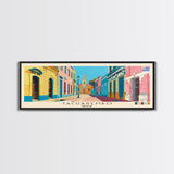 Tacuarembo, Uruguay Panoramic Canvas Print, Tacuarembo, Uruguay Painting, Uruguay Art, Tacuarembo Travel Poster, Travel Art, Vacation Gift