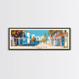 Tebessa, Algeria Panoramic Canvas Print, Tebessa, Algeria Painting, Algeria Art, Tebessa Travel Poster, Travel Art, Guest Room Painting