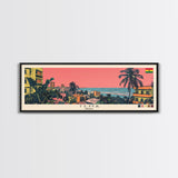 Tema, Ghana Panoramic Canvas Print, Tema, Ghana Painting, Ghana Art, Tema Travel Poster, Travel Art, Housewarming Gift